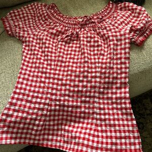 Gingham blouse